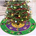 thumbnail image 1 of Mardi Gras Tree Skirt, Carnival Mardi Gras Masquerade 36IN Christmas Tree Skirts for Christmas Decor Xmas Holiday Party Mat Ornaments Decorations, 1 of 6