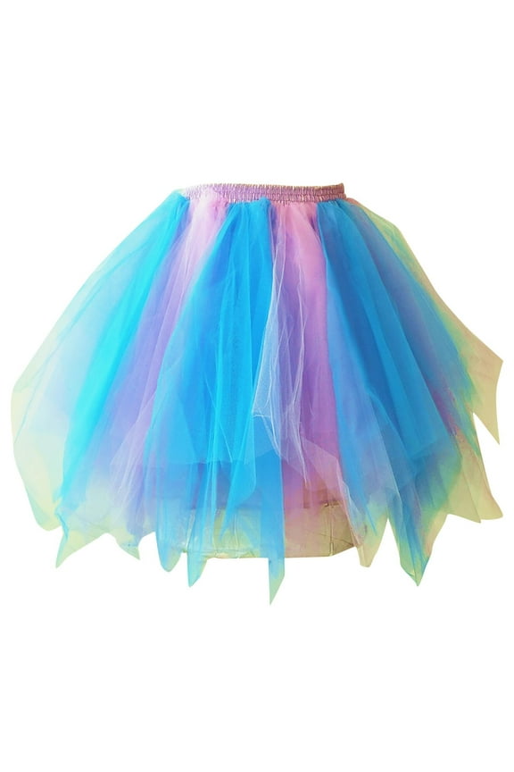 Mardi Gras Tulle Skirt Carnival Costume Rave Tutu Skirts Outfits for Women