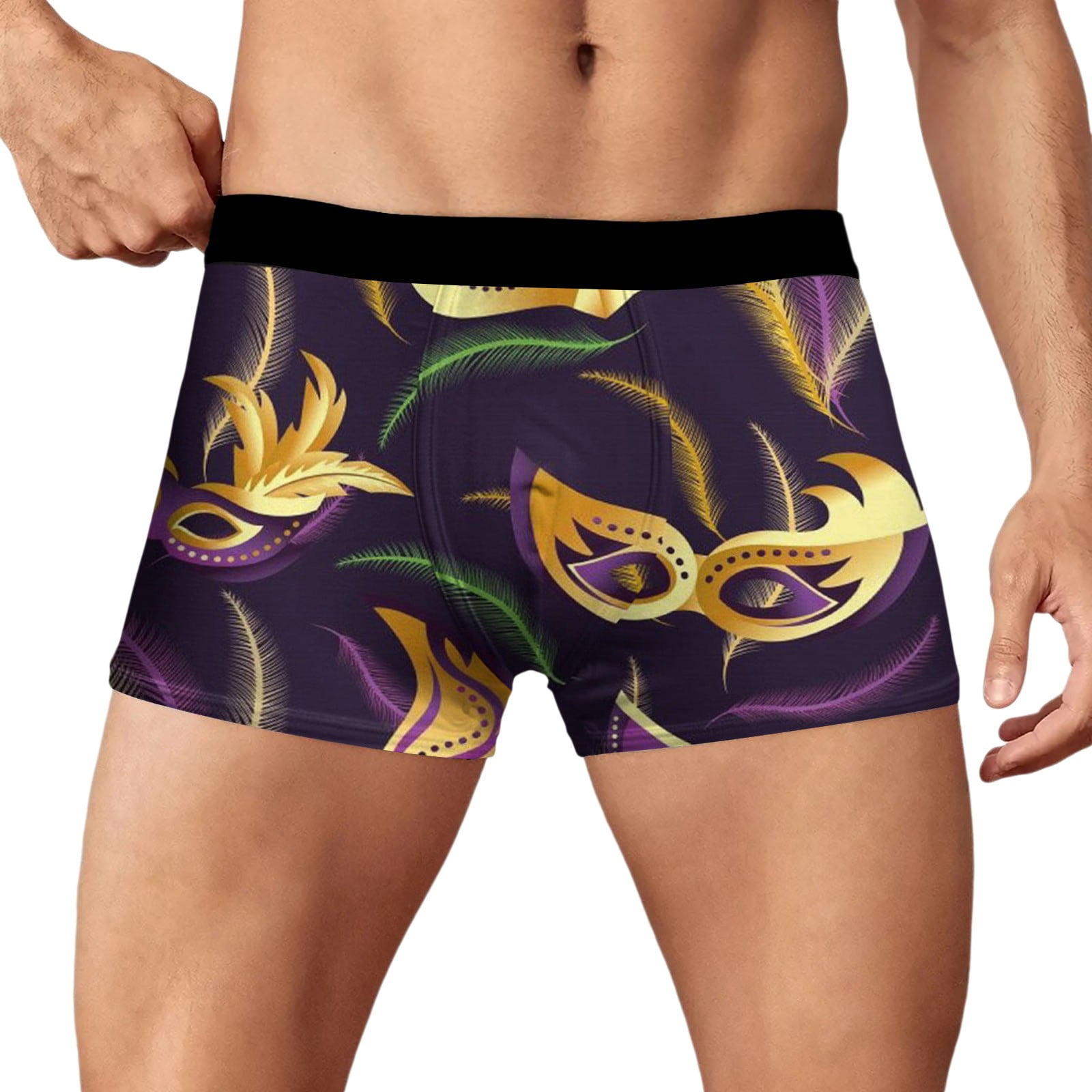 Mardi Gras Underwear Mens Carnival Underwear Breathable Trend Novel
