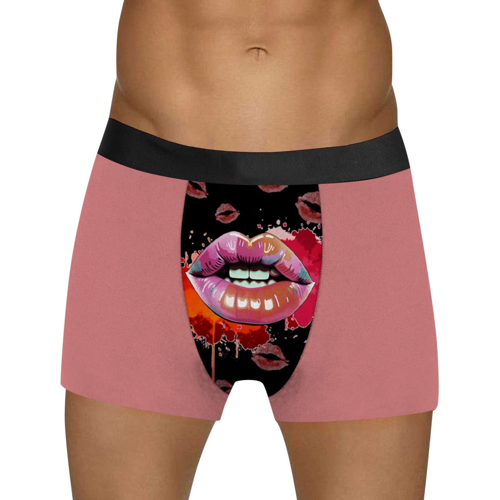 Mardi Gras Underwear Mens Fashion Casual Comfort Valentines Day Printed