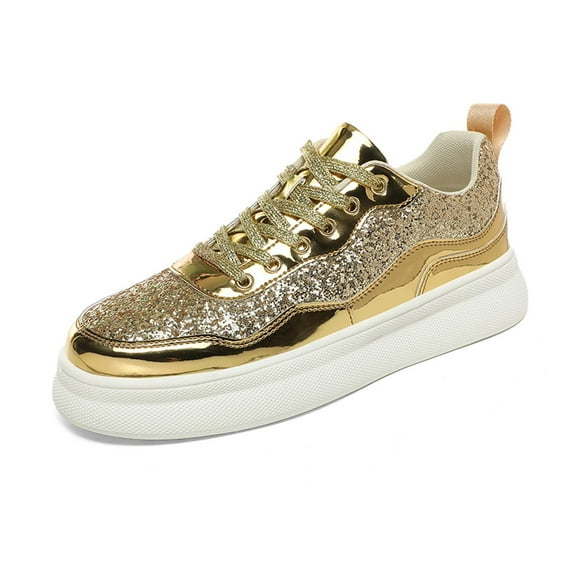 Mardi Gras & Valentine's Day Shoes for Women - Various Colors Sparkling Flat Casual Shoes Round Toe Everyday Comfort