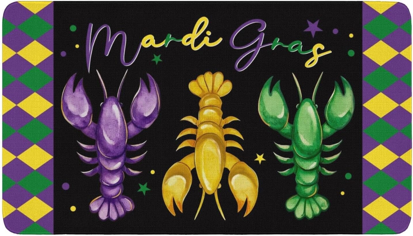 Mardi Gras Door Mat
