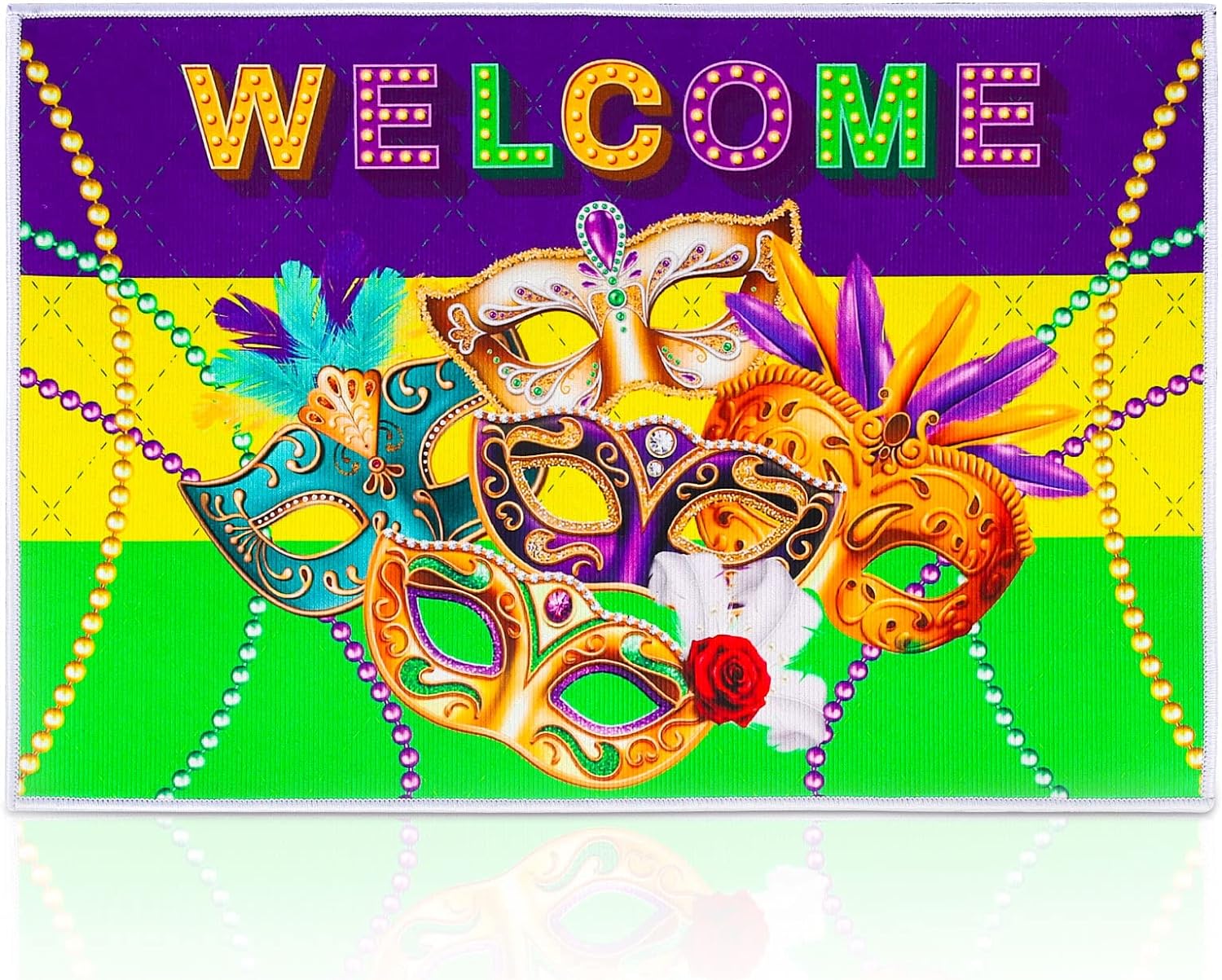 mardi gras mat