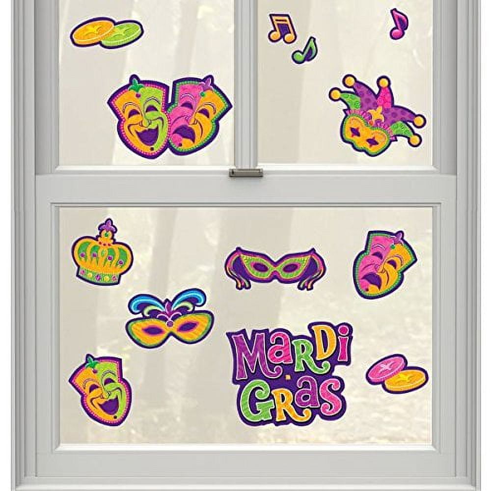 mardi gras window art mardi gras window art