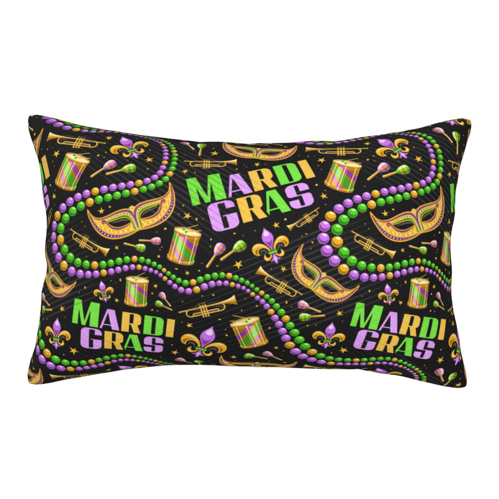 Mardi Gras3 Toddler Pillowcases 14" x 20" Kids Pillowcases for Girls and Boys, Soft Microfiber