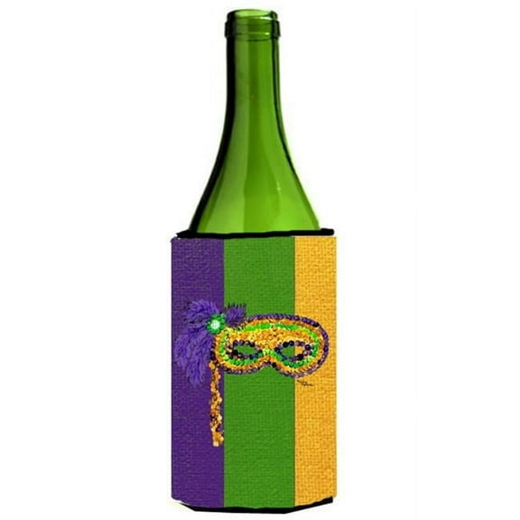 Mardi Grass Mask Wine Bottle Hugger - 24 oz.
