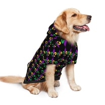Mardi Pattern Dog Hoodie Colorful Pullover Sweatshirts Small