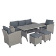 thumbnail image 1 of Mare Blu Furniture Havana Rattan Modern Design Outdoor Module Comfortable 6 Pcs set Outdoor Bar, 1 of 4