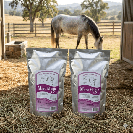 Mare Magic Calming Horse Supplement 8 oz. Raspberry Leaf Mares & Geldings Relax 2PCK