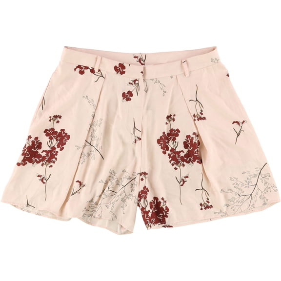 Mare Mare Womens Pleated Casual Walking Shorts, Pink, Medium