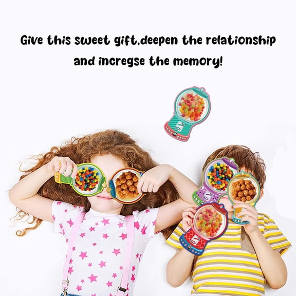 Mareep 18/36 Pcs Cute Dome Cup Candy Bags Colorful Party Favor Bags with Ziplock Seal for Teens Birthday Carnival Treats Classroom Rewards Goody Bags