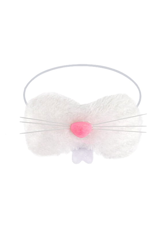 Mareep 1Pcs Easter Bunny Face Mask, Holiday Bunny Decorations Reusable Cloth Mask for Easter Festival, Cute White Rabbit Mask for Adults & Teens