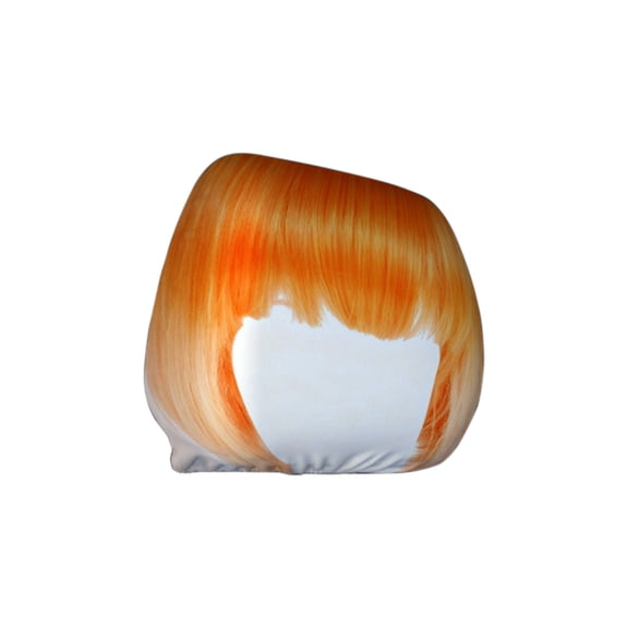 Mareep 1Pcs Glamorous Wigs Car Seat Headrest Cover - Elastic Polyester Auto Pillow Protector, Waterproof Breathable Car Head Rest Cover for Cars, SUVs, Trucks