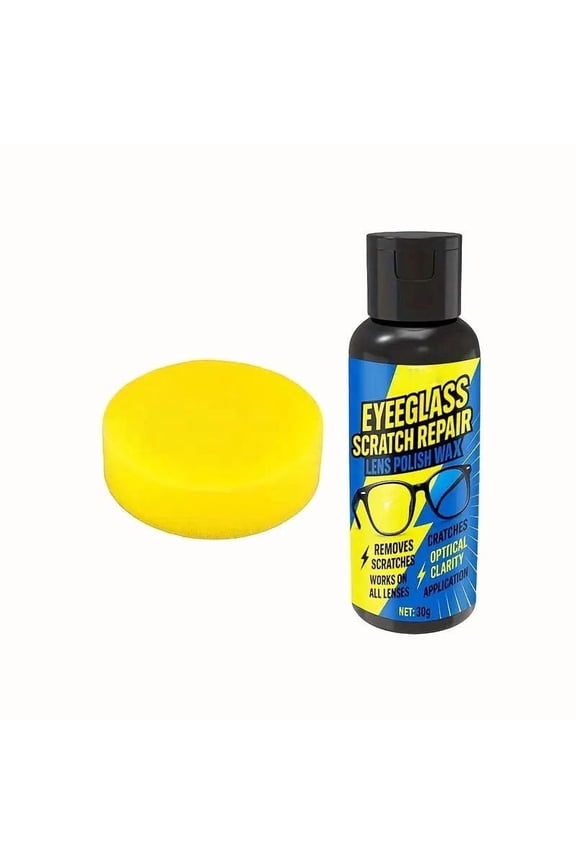 1Pcs Multi-Purpose Scratch Remover, Lens Scratch Repair Kit and Polishing Compound for Eyeglasses, Sunglasses, Camera Lenses, Watch Screens, Mirror and Glass Surfaces