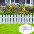 thumbnail image 1 of Mareep 1Pcs White Plastic Garden Fence with Ground Stakes, 7.78*6.92in Decorative Mini Fence for Flower Beds, Outdoor Yard Border, Lawn Edging, and Small Animal Protection for Patio and Garden Decor, 1 of 8