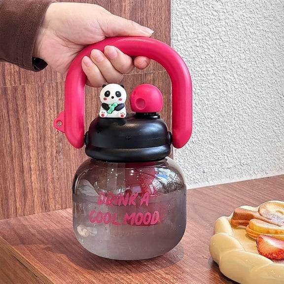 Mareep 27oz Water Bottle with Straw, Leakproof Portable Sports Water Cup with Handle, BPA-Free Polycarbonate Direct Drink & Straw Two-Way Lid for Gym, Hiking, Travel