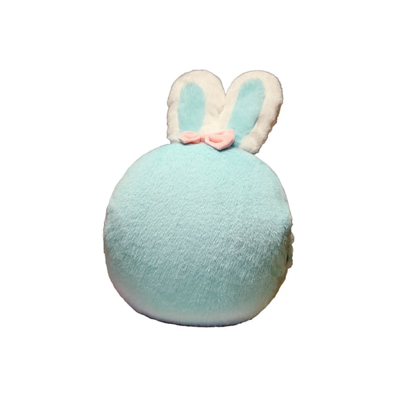 Mareep 3 in 1 Rabbit Pillow Blanket, Plush Convertible Throw and Cushion for Sofa, Cute Gift and Home Decor for Women Teens, Soft Green Blanket