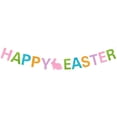 thumbnail image 1 of Mareep 3Pcs Happy Easter Banner Garland, Easter Party Decorations with Colorful Pull Flag Design, Festive Spring Party Supplies for Decoration, Easter Egg Bunny Hanging Decor for Holiday Celebration, 1 of 4