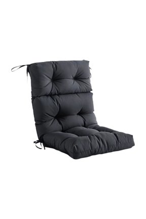 Indoor Outdoor Chair Seat Cushion with Backrest, Contoured Garden Seat Cushion for Rattan Chairs, 44x21 Inch