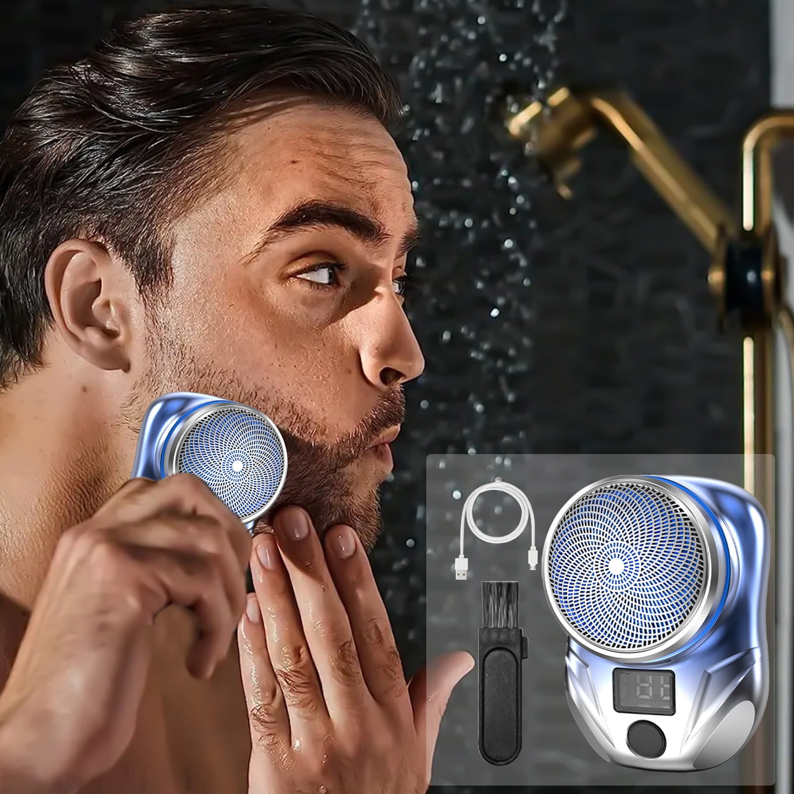 Mareep Men's Electric Razors Mini Portable Shaver for Travel, USB Fast ...