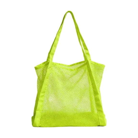 Tuscom Mesh Beach Bag Large Capacity, Nylon Tote with Drawstring for Wet Clothes, Sand Proof Pool Bag for Towels Snorkeling Gear