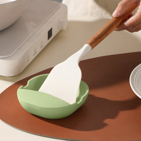 Mareep Spoon Shelf Bracket for Kitchen Countertop, High Temperature Resistant Plastic Utensil Rest for Spatulas Ladles, Space Saving