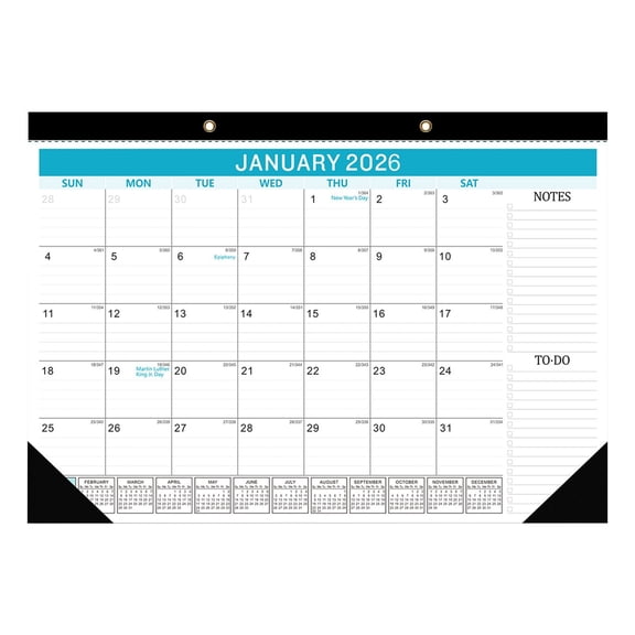 Mareep Wall Calendar 2026-2027 July to December - 18-Month Thick Paper Large Grid Planning Calendar with Federal Holidays, Monthly Layout for Home, Office, Organization Family Scheduling