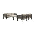 thumbnail image 1 of Mareike Aluminum and Rope Outdoor Sofa in Brown, 1 of 16