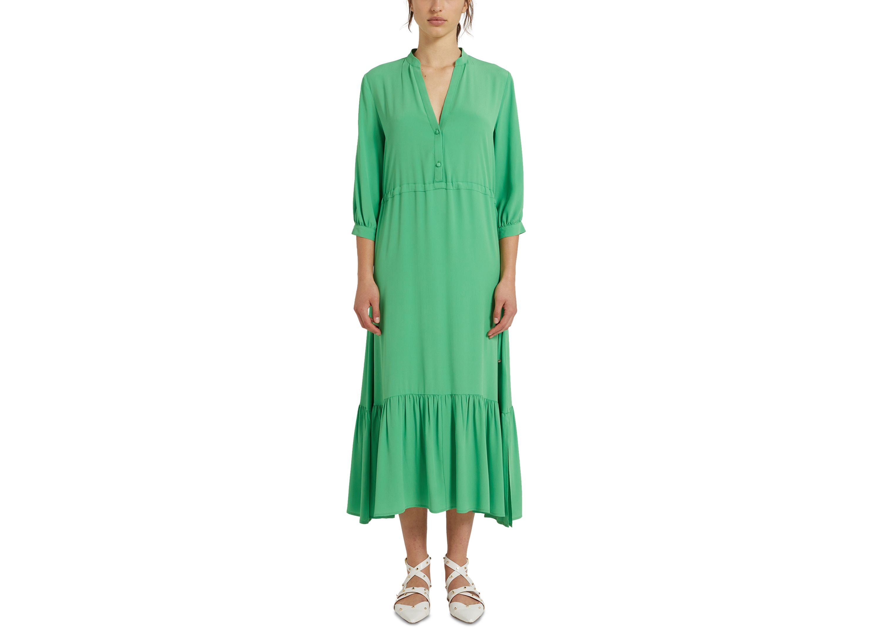marella green dress Teramo Tiered Midi Bright 10 tutu_dress