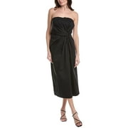 Marella womens Bridge Midi Dress, 4, Black