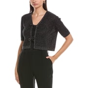 Marella womens Ciack Linen-Blend Cardigan, s, Black