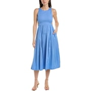 Marella womens Editor Midi Dress, 12, Blue