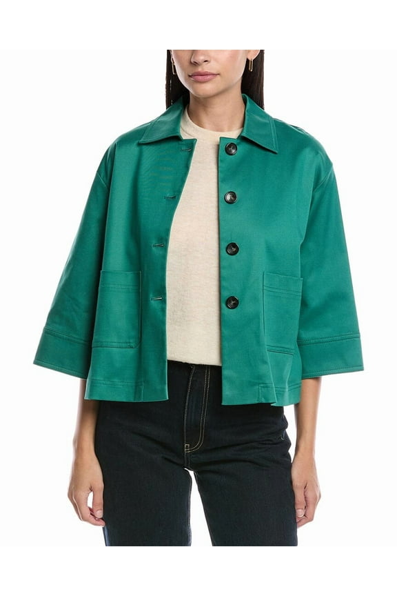 womens Fedora Jacket, 2, Green