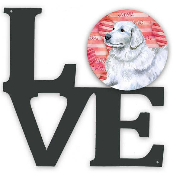 Maremma Sheepdog Love Metal Wall Artwork LOVE