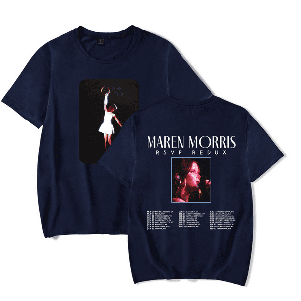 Maren Morris Merch RSVP REDUX Tour T-shirt Unisex Short Sleeve Summer Clothing  Tour Merch For Fan