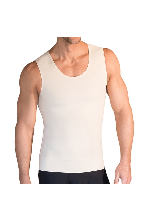 MTT Step 2 Recovery Mens Tank Tops - Step Into Body Shaper Sleeveless Compression Tank Tops Men - 2XS - Black