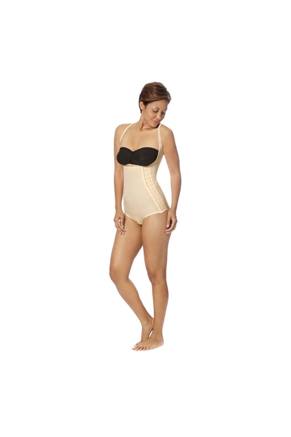 SFBHA Recovery Panty Length Girdle with High Back - Compression Shapewear for Women Tummy Control - Beige - Small