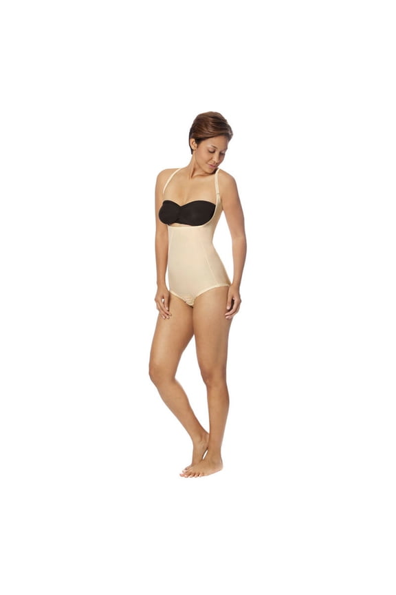 SFBHA2 Recovery Panty Length Pull-On Girdle Step 2 - High Back Shapewear for Women Tummy Control - Small - Beige