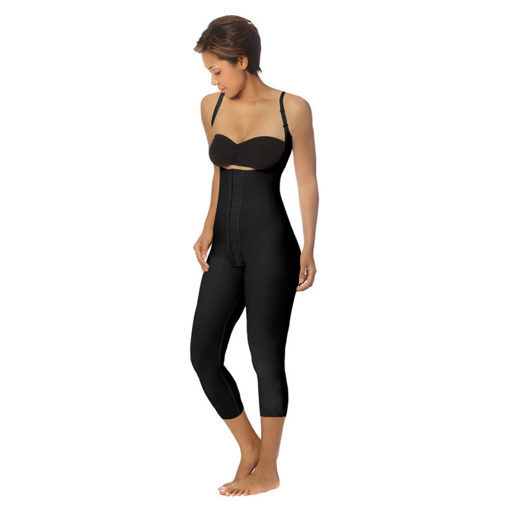 Marena SFBHM Recovery Mid-Calf Length Girdle with High Back - Compression  Shapewear for Women Tummy Control - Extra Small - Black 
