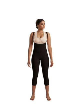 Marena Recovery Mid-Calf, Post Surgical Compression Girdle, High-Back- M,  Beige