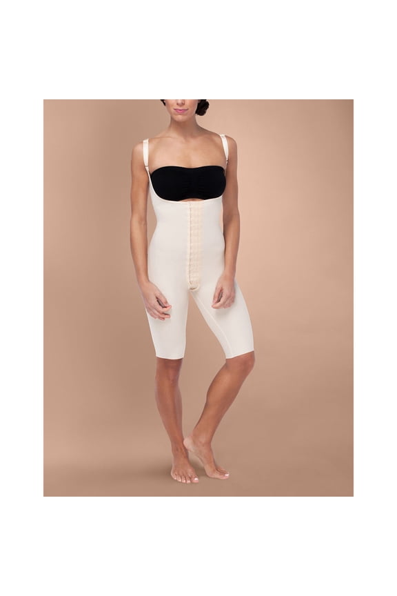 SFBHS Recovery Thigh Length Girdle with High Back - Shapewear for Women Tummy Control and Post Surgery - XS - Beige