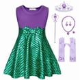 thumbnail image 1 of Marendyee Mermaid Princess Dress for Girls Costume toddle Dress up Clothes Cosplay Halloween Birthday Party 5-6 Years, 1 of 13