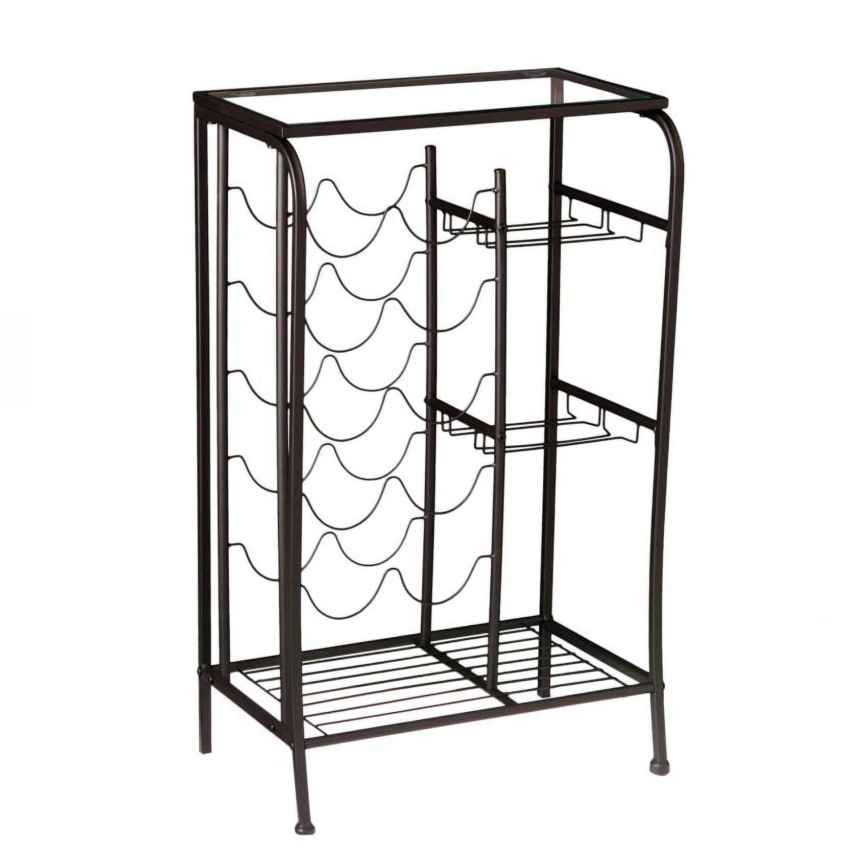 Marengo Wine Rack Storage Table Black