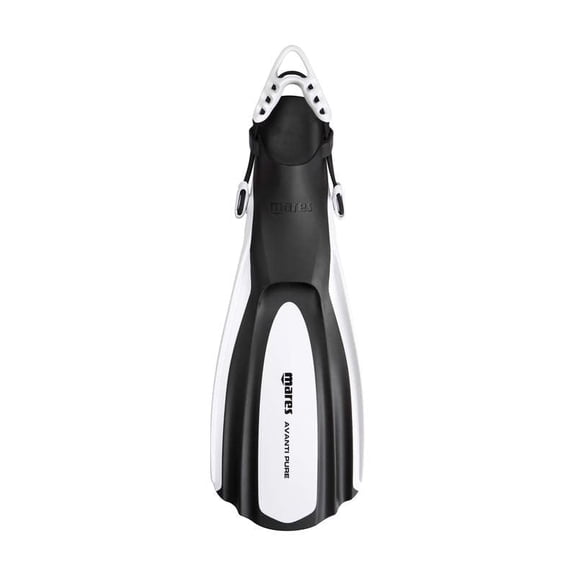 Mares Avanti Pure Open Heel Fins (White, 2X-Small)