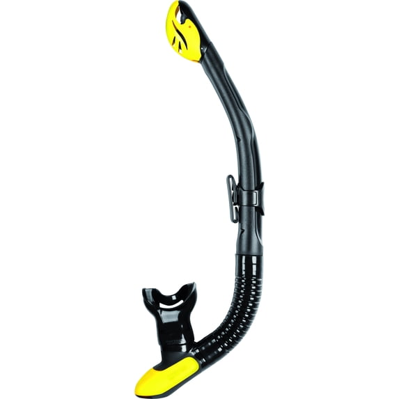Mares Ergo Dry Scuba Diving Snorkel - Yellow/Black