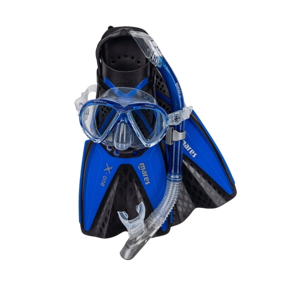Mares X-One Marea Diving Set - Blue / SMALL