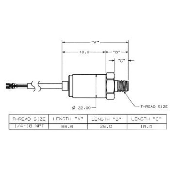 Maretron 0-10 Psi Transducer
