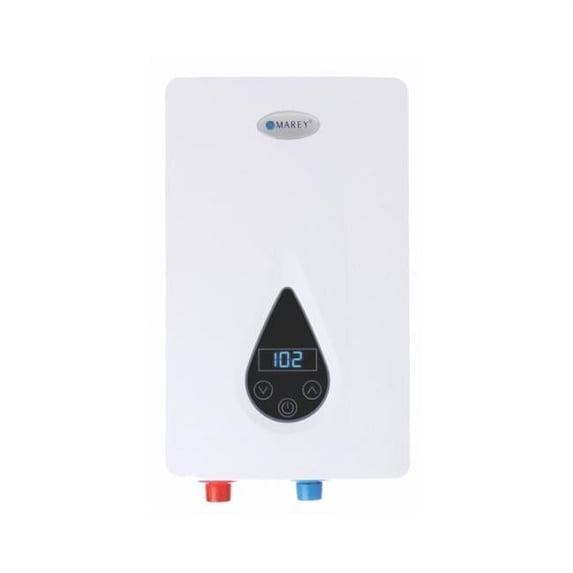 Marey 220V 11 kW 3.0 GPM Self-Modulating Tankless Water Heater White