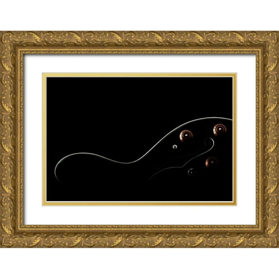 Marfanlo 32x23 Gold Ornate Wood Framed with Double Matting Museum Art Print Titled - Sensualidad Musical