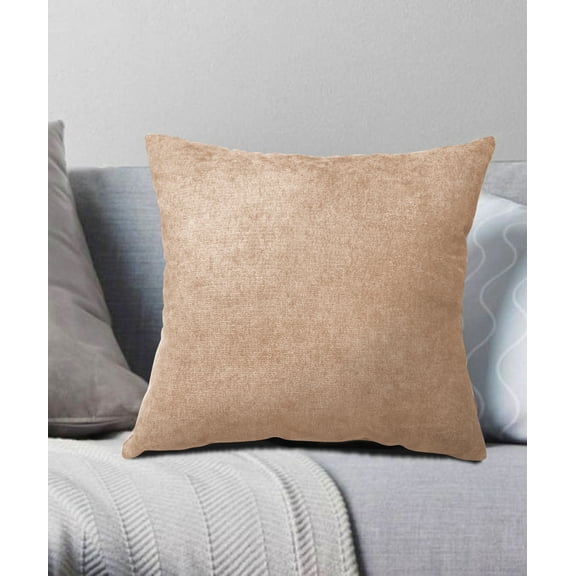 Margaret Chenille Throw Pillow Coral Pink 17x17